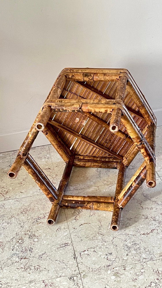 Image 1 of Vintage bamboo coffee table