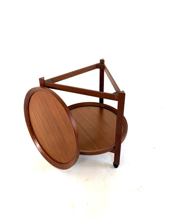 Image 1 of Vintage Danish teak trolley, Sika Møbler ‘60