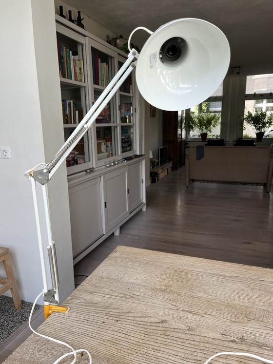 Vintage Massive architect lamp / Desk lamp - 70s, Metal, White (photo 2 of 5)
