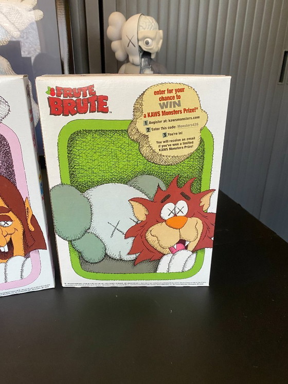 Image 1 of Kaws Monsters Cereal Pack of 4 boxes with their packaging 2023