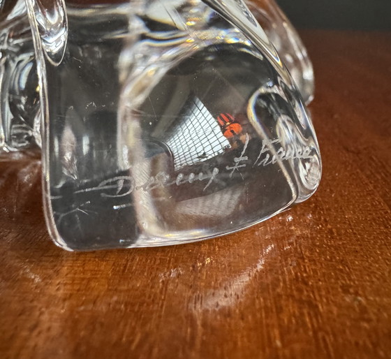 Image 1 of Small Daum crystal lamp from the 1950s