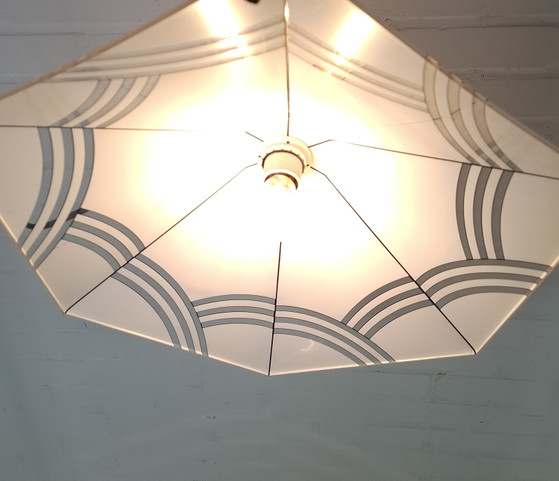 Vintage hanglamp acryl jaren 70 heksenhoed – Hanglampen, Plastic (photo 10 of 11)
