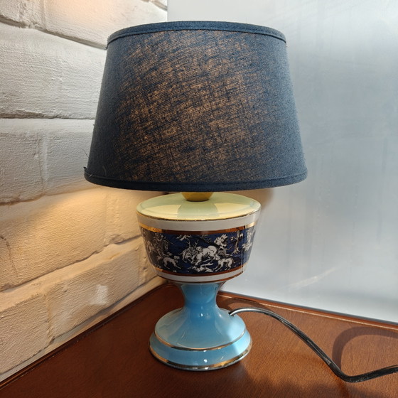 Image 1 of Vintage Italian Porcelain Table Lamp - Hollywood Regency / Neo-Classical 50s 60s