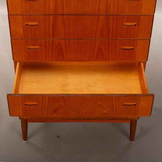 Image 1 of Cómoda de teca de diseño danés, años 60