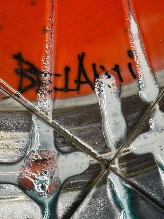 Image 1 of Signed BELARTI ceramic coffee table – Belgium, 1960s/70s
