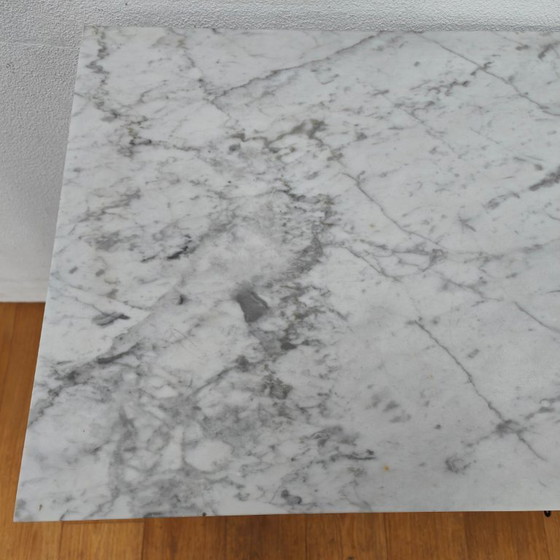 Image 1 of Commode vintage pour salle de bain avec plateau en marbre