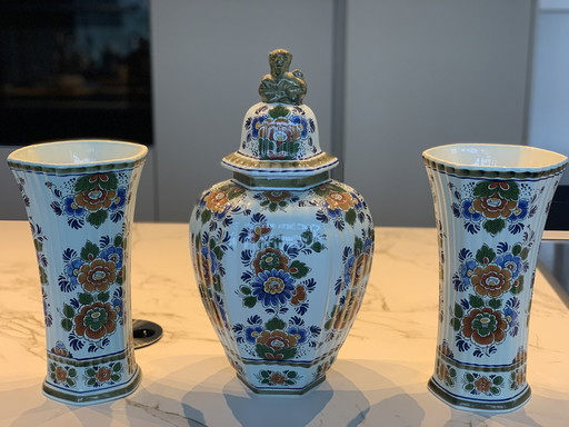 Cabinet Set Delft Polychrome Holland