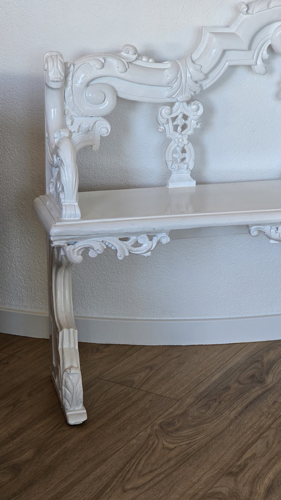 Image 1 of Vintage Dutch Rococo Hallway Bench