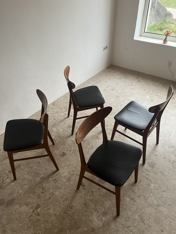 Image 1 of 4x Original “Farstrup Møbler Model 210 1950s” Dining Chairs