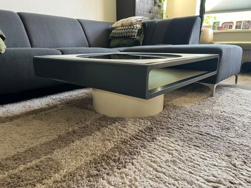 Space Age Design Salontafel – Glass, Plastic