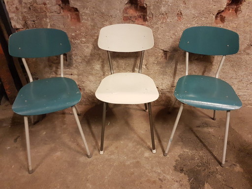 3 sedie da cucina Auping anni '50