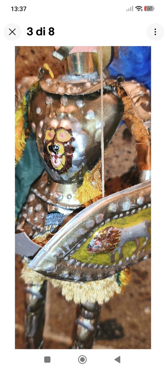Ancient Sicilian Puppet 40cm – Decorative Objects, Metal, Textile (photo 3 of 8)