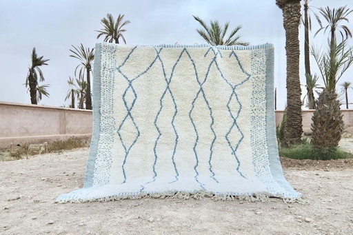 Berberteppich - Marokkanischer Teppich - Beni Ouaraine 3/4 m – Accupunto, vloerkleden en tapijten, Wool