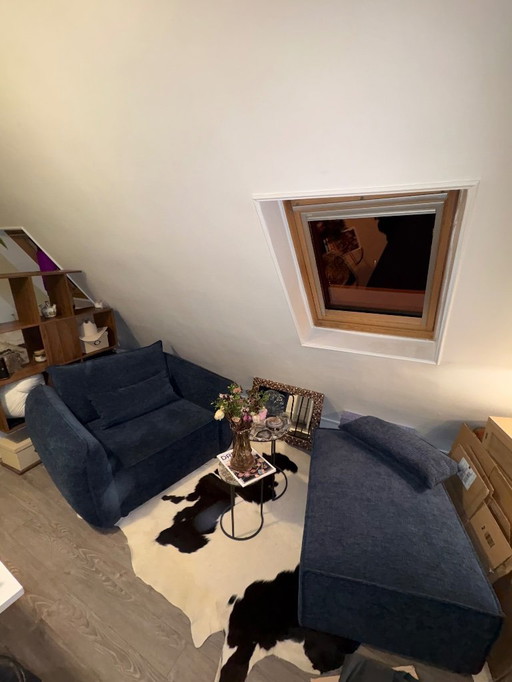 Mazzini Sofas armchair and ottoman