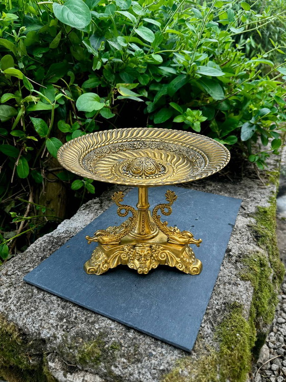 Grande fruttiera in ottone massiccio Neo-Rinascimento – Ciotole, Brass, Renaissance (photo 2 of 5)