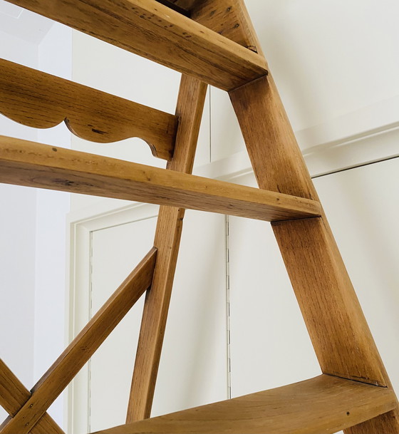 Image 1 of Vintage High Wooden Staircase