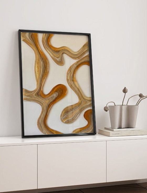 Image 1 of Acrylic Glass Artwork - 180x120 cm - Desert Amber (Ori, 1983)