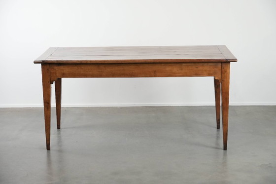 Image 1 of Antique French dining table made of fruit tree wood