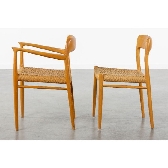 Image 1 of Satz von 8 Stühlen Niels Moller für Mollers Mobelfabrik