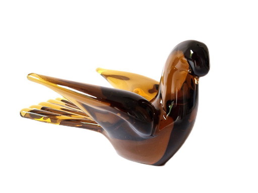 FM Konstglas Sweden - Glass Sculpture Bird