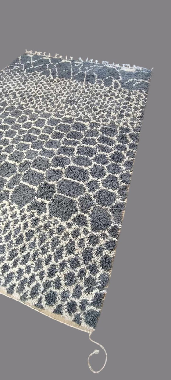 Image 1 of Tapis berbère en laine vierge Tapis marocain - 307 x 213 cm 300 x 200 m Type B13.2