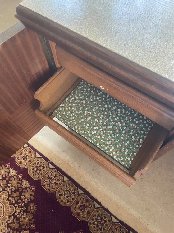 Image 1 of Art-Deco-Schreibtisch mit Chinoiserie-Elementen