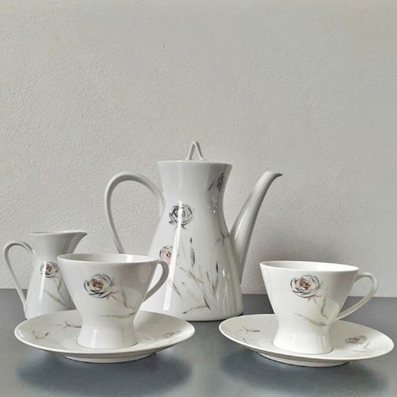Image 1 of Rosenthal German Tea Set (4-piece) | High-Footed Cups | Vintage Mid-Century 1950s