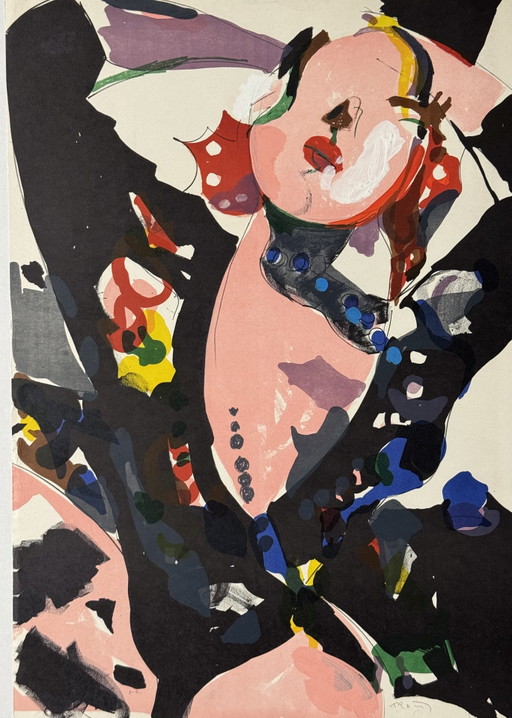 Sandro Trotti 50x70cm Siebdruck, informelle, zeitgenössische Kunst – lithos zeefdrukken, Paper (photo 2 of 6)