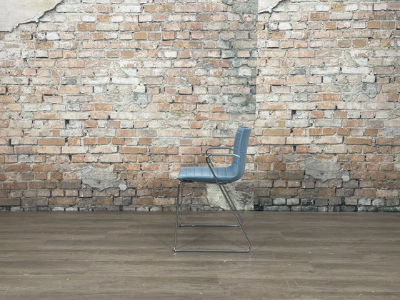 Image 1 of 6x Arper Catifa 46 blau mit Armlehne