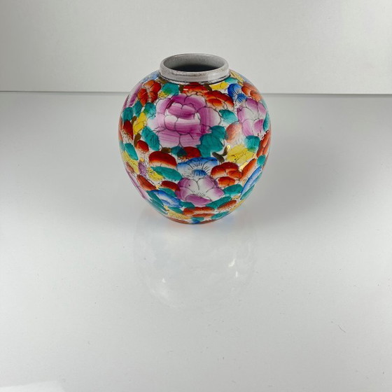 Image 1 of Vintage Chinese glazed porcelain vase, 1950/70
