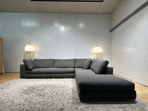 Nouvel état Canapé d'angle Minotti gris foncé