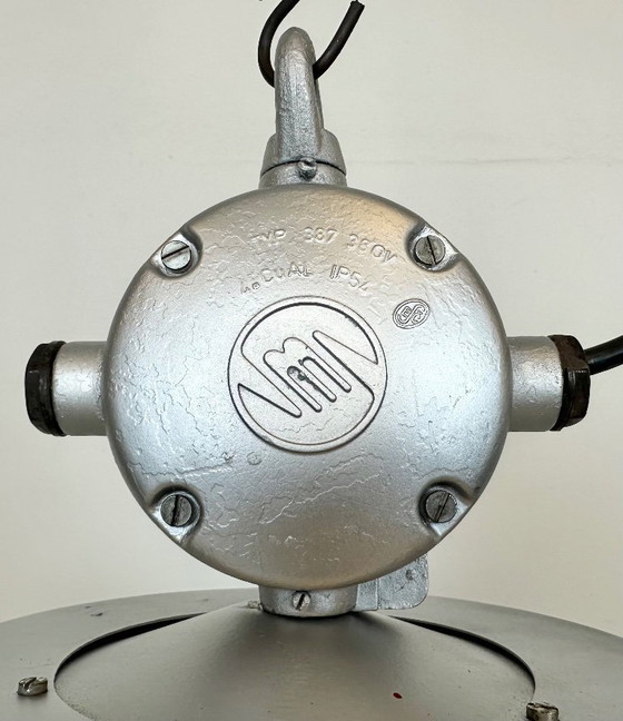 Image 1 of Industrial Black Enamel Factory Pendant Lamp, 1960s