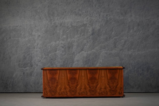 Image 1 of Buffet italien vintage en loupe d'orme, par Alberto Smania pour Studio Smania Interni, Italie, années 1960