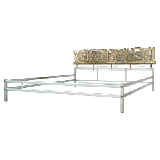 Lit en Laiton Moderne Italien Luciano Frigerio, Italie 1960 – Matelas et sommiers (photo 4 of 26)