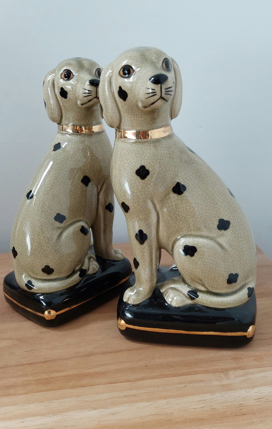 Image 1 of 2 cani Staffordshire in porcellana Beswick Inghilterra