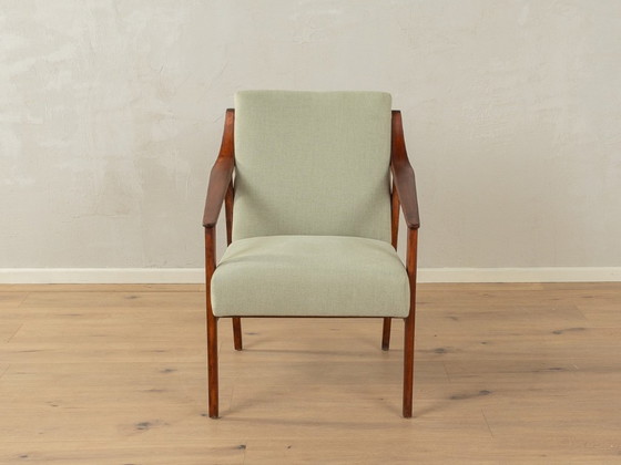 Image 1 of 1950s classic armchair in Mint Green, beech frame