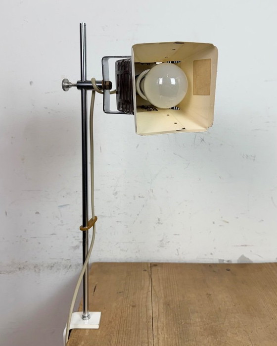 Image 1 of Lampada da tavolo vintage beige di Josef Hůrka per Lidokov, anni '70