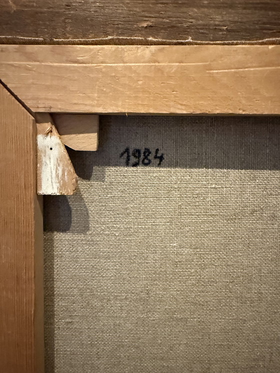 Image 1 of Dipinto surrealista W.Roelans 1984 (Belgio)