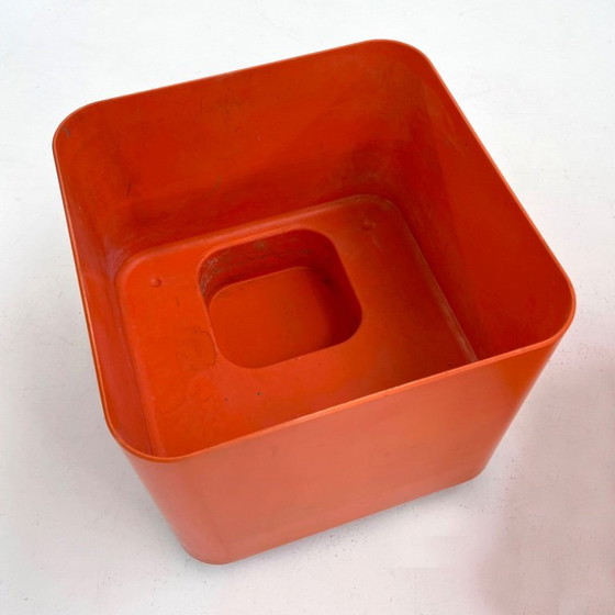 Image 1 of Orange Dime Planter on Wheels by Marcello Siard for Longato, 1970s