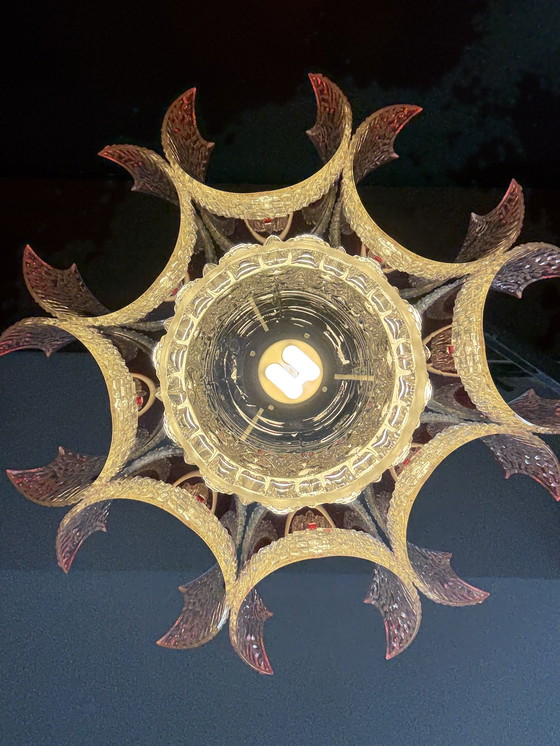 Image 1 of Lampada a sospensione vintage Marbach anni '60 (rossa, era spaziale)