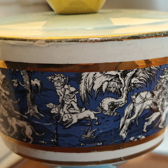 Image 1 of Vintage Italian Porcelain Table Lamp - Hollywood Regency / Neo-Classical 50s 60s