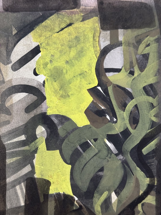 Image 1 of Jozef Hoemaeker (1911-1980) - Composition abstraite, 1952