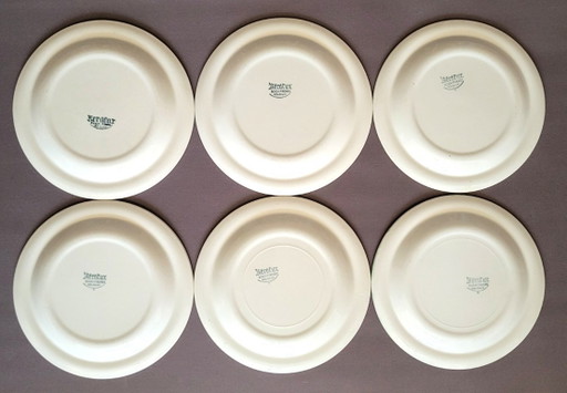 6 Piatti Boch Keralux Pastel Vintage anni '60