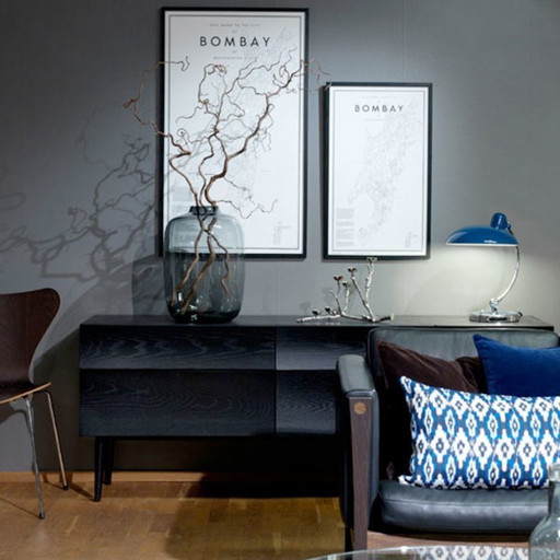 Credenza Reflect di Muuto in rovere tinto nero