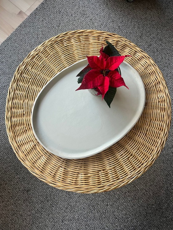 Image 1 of Vintage rattan (side) table