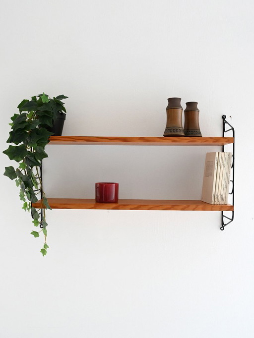 1960s Scandinavian Hylla wall shelf in teak
