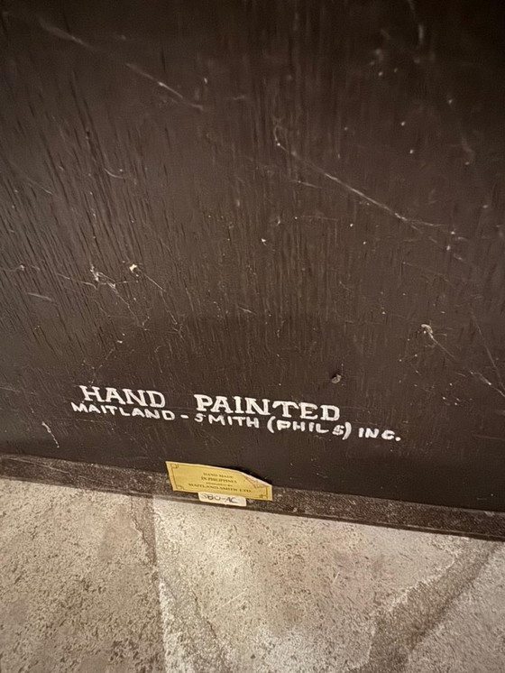 Image 1 of Houten kamerscherm handgeschilderd Maitland-Smith