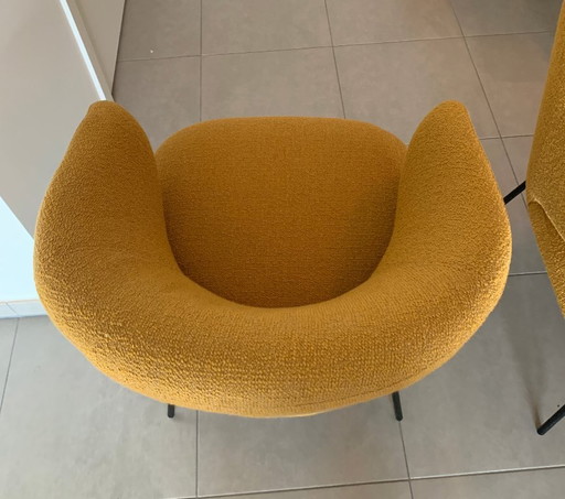 2x Poltrona Veneto in tessuto Dolce Saffran - Juntoo