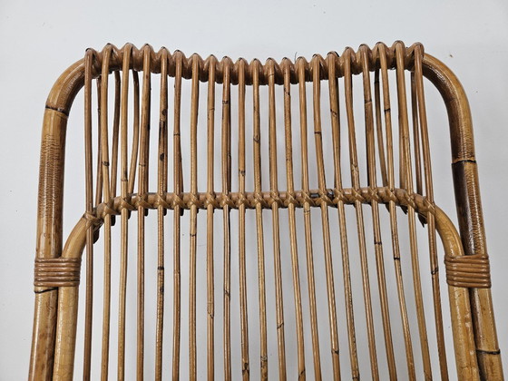 Pair of Rattan Armchairs, Brown, Vintage (photo 5 of 12)