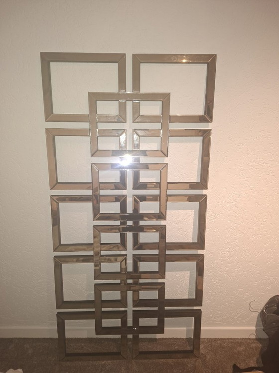 Specchio da parete stile Eric Kuster – Vetro, Legno (photo 5 of 5)